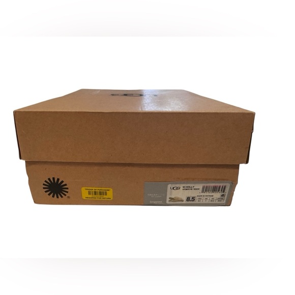 UGG Holly Woman’s Sandal Sheepskin Soft Ochre Size 8.5 W/ Box EUC - Picture 10 of 10